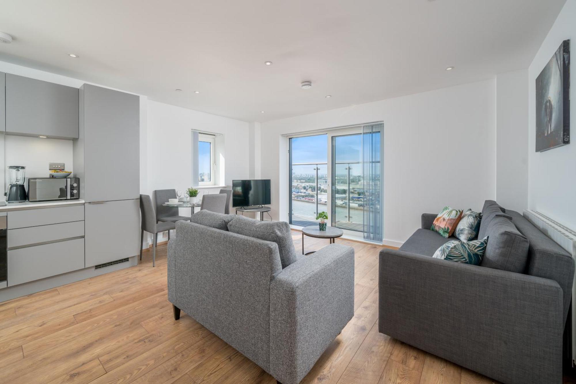 Skyvillion - London River Thames Top Floor Apartments By Woolwich Ferry, Mins To London Excel, O2 Arena , London City Airport With Parking Exterior foto